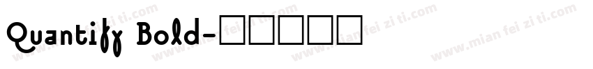 Quantify Bold字体转换